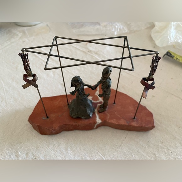 Vintage Gary Rosenthal Jewish Wedding Sculpture - Picture 2 of 4